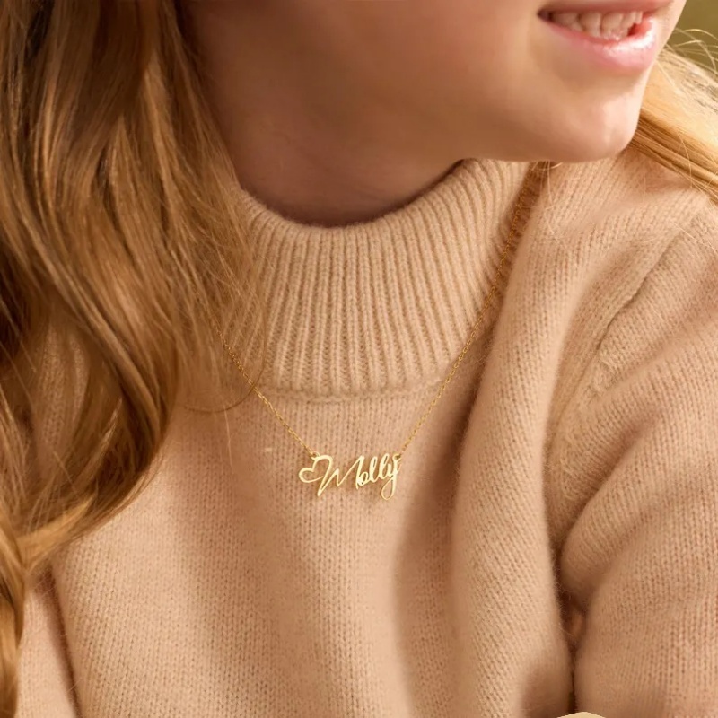 Custom Name Heart Necklace For - đánh giá và giá Birth Flower Necklace