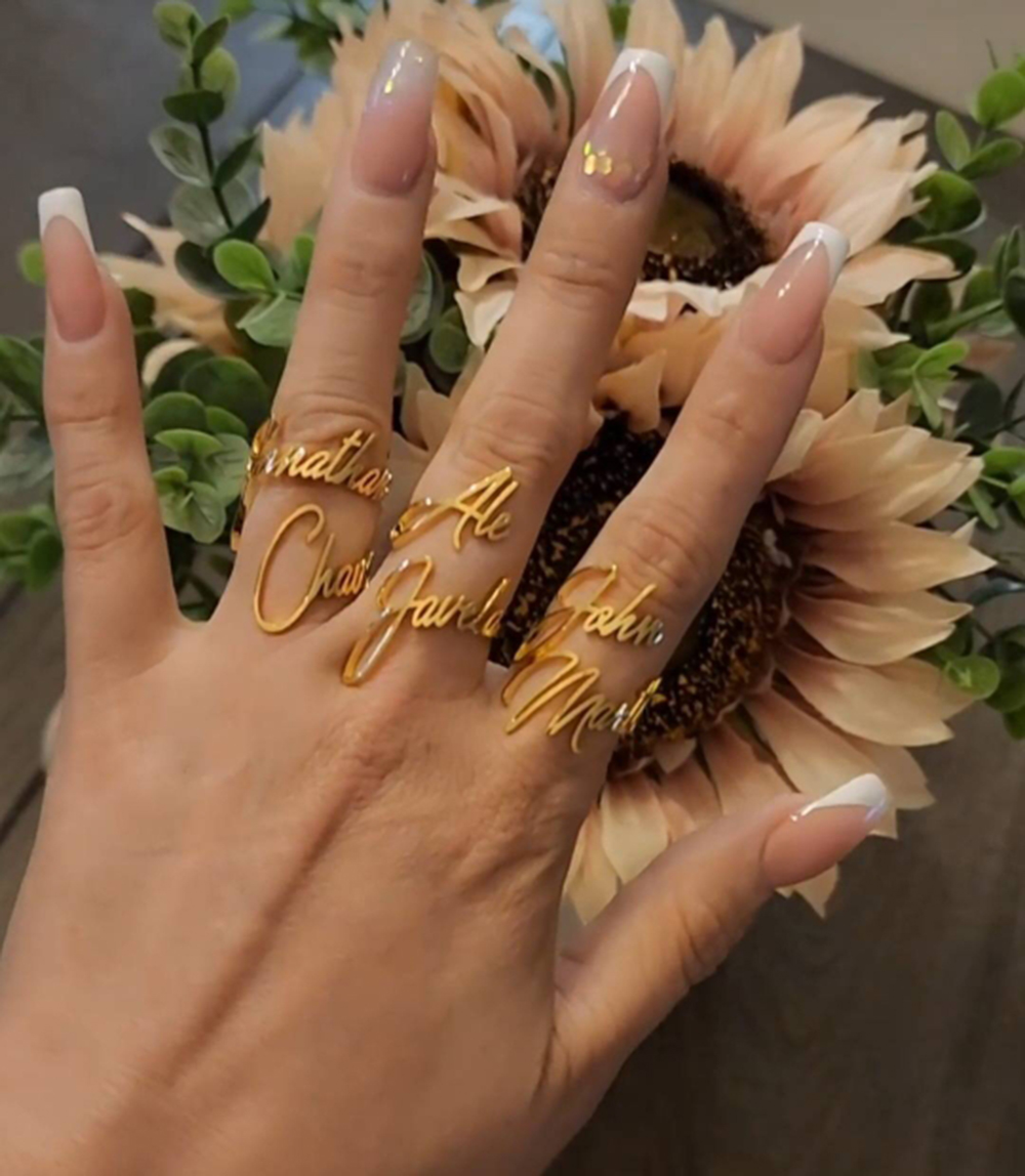 Personalized Custom  Name Ring - đánh giá và giá Initial Ring Custom
