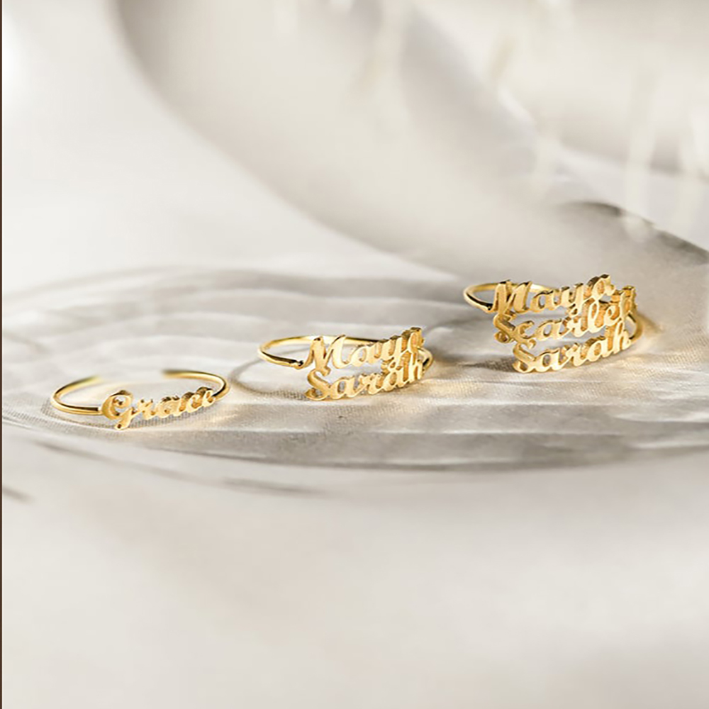 Personalized Custom  Name Ring - đánh giá và giá Initial Ring Custom