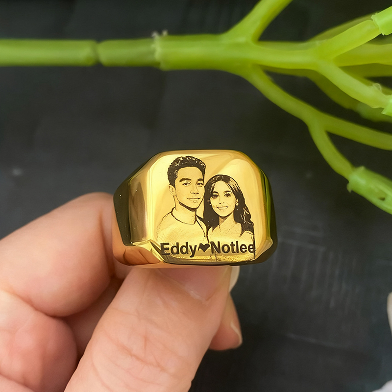 Stainless Steel Jewelry anillo - đánh giá và giá Initial Ring Custom